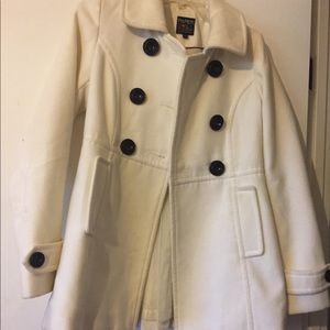 White pea coat